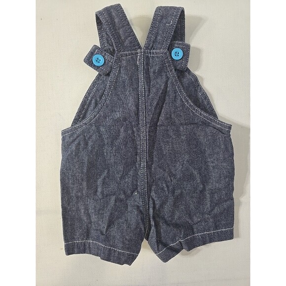 Disney Baby Mickey Mouse 100% Cotton Overalls On-Piece Size 0/3 Months - Picture 2 of 3